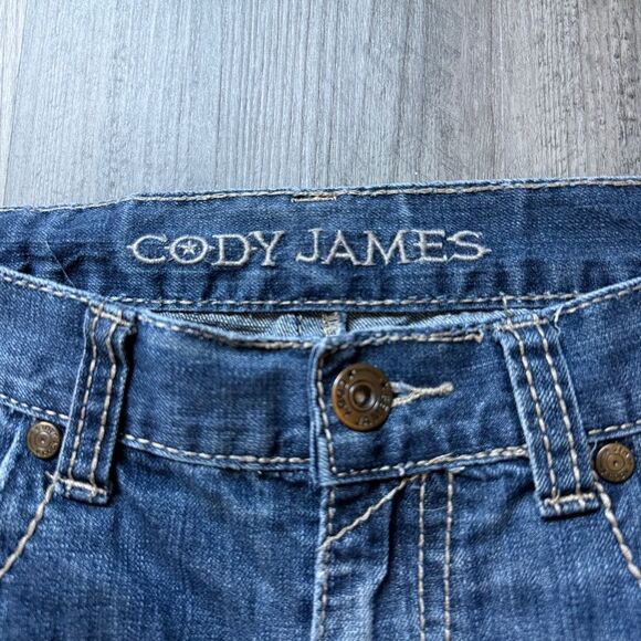 Cody James Distressed Jeans 32 Waist Streetwear Classic Comfy - Picture 3 of 10